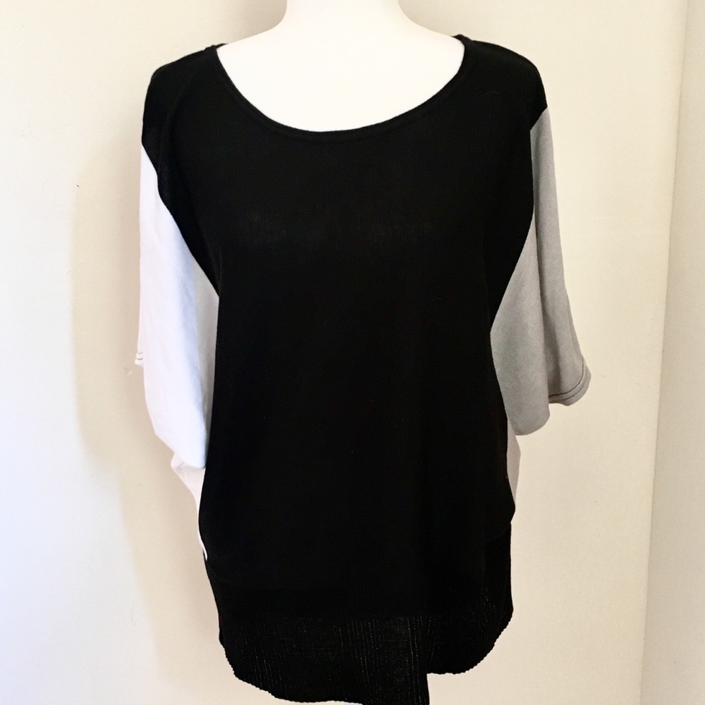 Lane Bryant Flowing Color Block Shirt - image 1